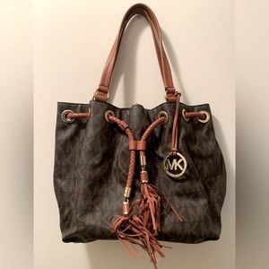 Gently loved Brown leather Michael Kors handbag
